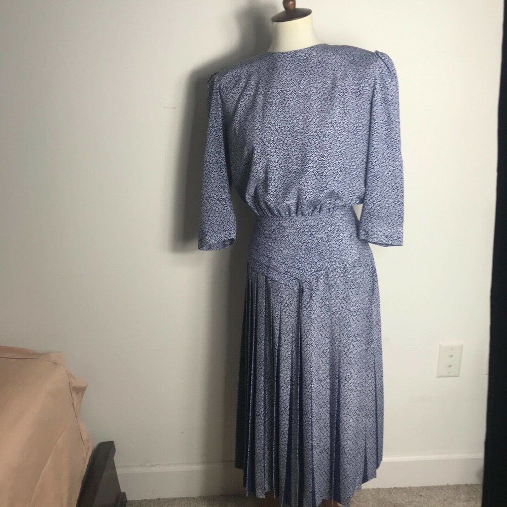 Vintage Floral print Eater Dress size 8 made Korea